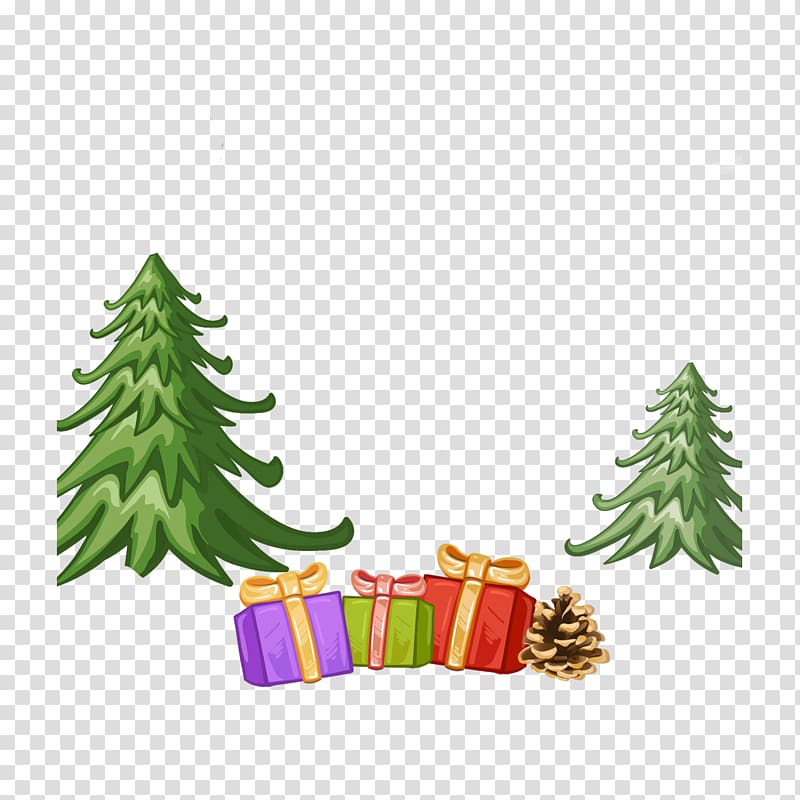 Christmas tree Santa Claus, Creative Christmas transparent background PNG clipart