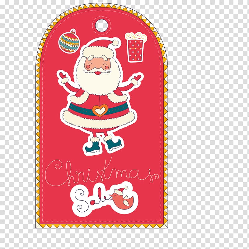 Gratis Tag Promotion, Vintage Christmas Promotion Tag transparent background PNG clipart