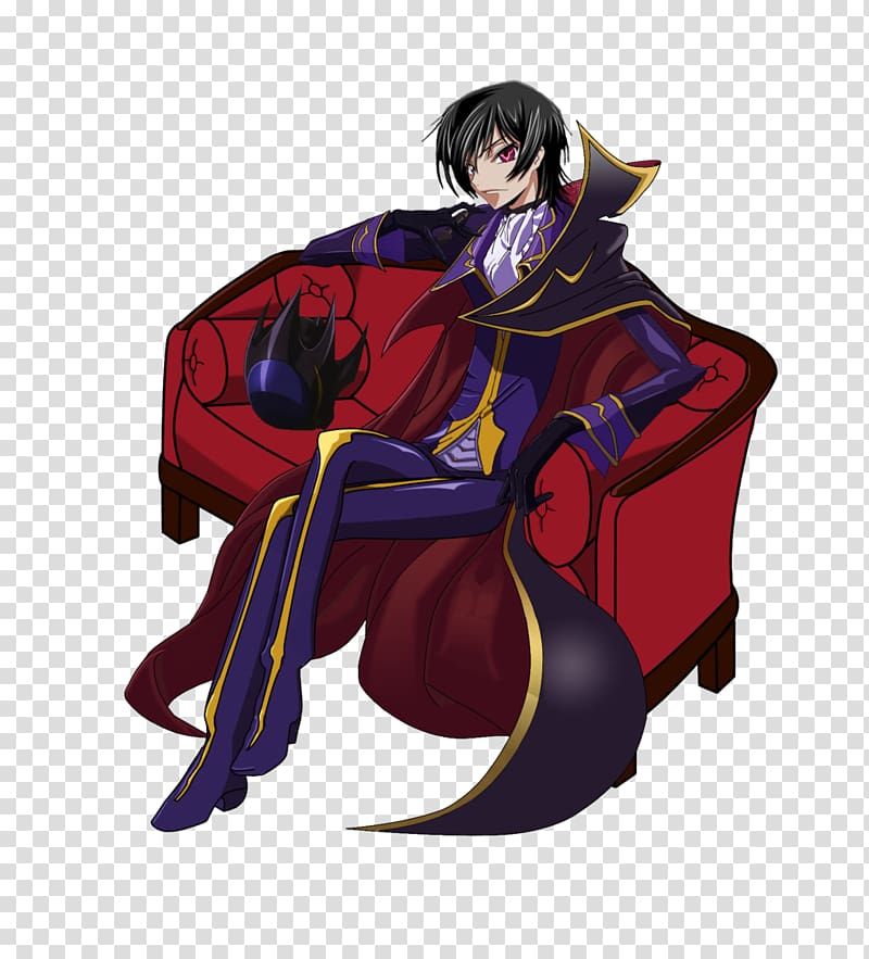 Lelouch Lamperouge Anime Drawing Character, Anime transparent background PNG clipart