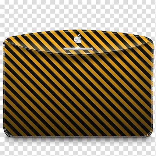 yellow and black striped pouch, line rectangle pattern, Folder Pattern Stripes Warning transparent background PNG clipart