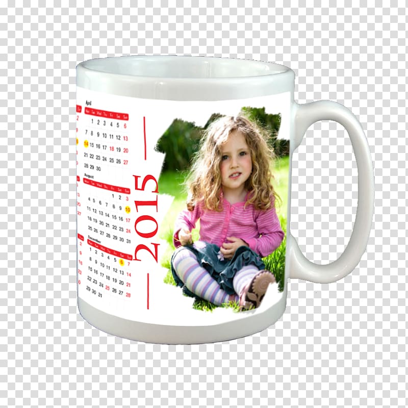 Coffee cup Mug Calendar Child, mug transparent background PNG clipart