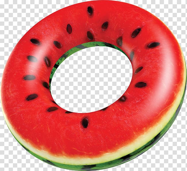 Watermelon Beach Inflatable Swim ring Swimming pool, pool tube transparent background PNG clipart