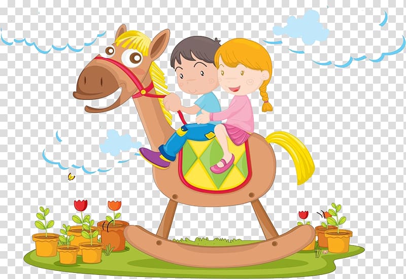 Horse Child Illustration, Child riding camel transparent background PNG clipart