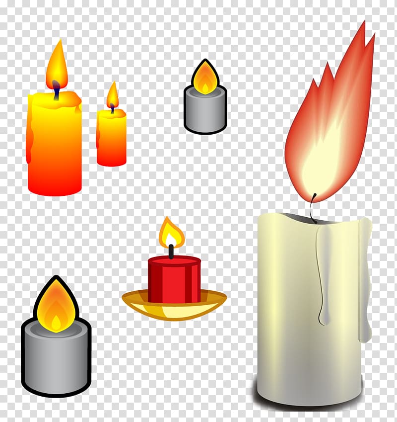 Candle , Several creative candle collection transparent background PNG clipart