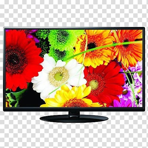 LED-backlit LCD High-definition television Smart TV Television set, iron stool transparent background PNG clipart