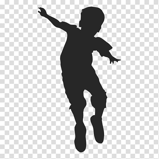 Silhouette Child , break up transparent background PNG clipart