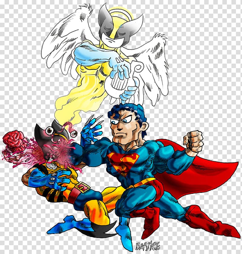 Superman Chibi Comics, others transparent background PNG clipart