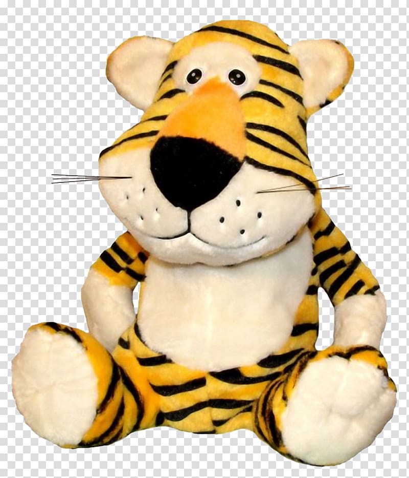 Tiger Lion Bear Stuffed toy Plush, tiger transparent background PNG clipart