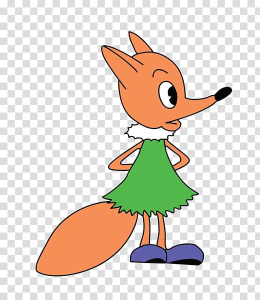 Drawing Illustration, Cartoon fox material transparent background PNG clipart