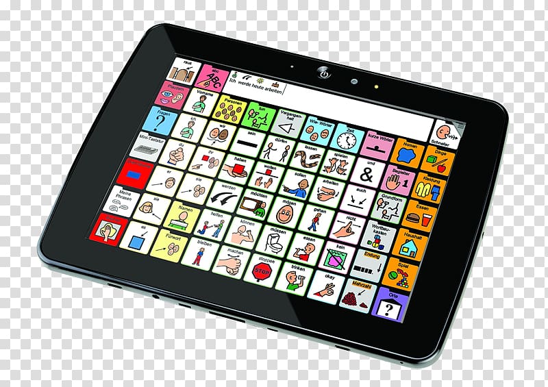Tobii Technology Communication Feature phone Dynavox Tablet Computers, Top Angle transparent background PNG clipart