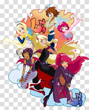 Angel's Friends Magical girl Devil, angel transparent background PNG clipart thumbnail