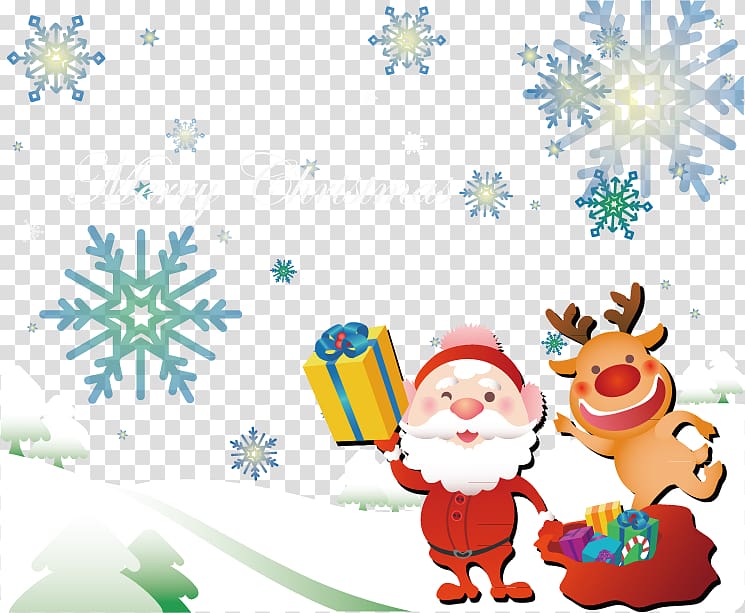 Santa Claus Christmas Template Gift, Creative Christmas transparent background PNG clipart