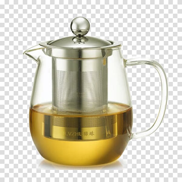 Teapot Cup Glass Jug, High temperature glass teapot transparent background PNG clipart