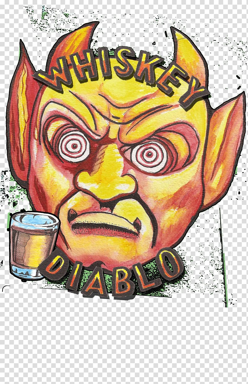 Whiskey Diablo Visual arts Cartoon Charleston, rock n roll transparent ...