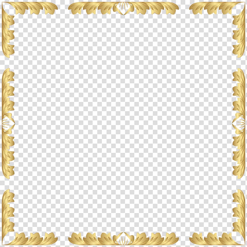gold foliage frame illustration, Borders and Frames frame Decorative arts , Decorative Border Frame transparent background PNG clipart