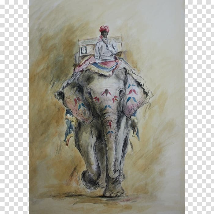 Amer Fort Watercolor painting Jaipur Indian elephant, painting transparent background PNG clipart