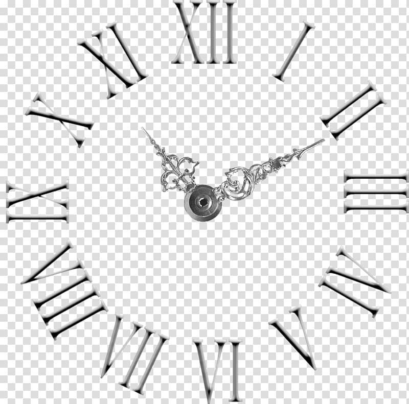 Clock face Roman numerals Numeral system Wall decal, hourglass transparent background PNG clipart