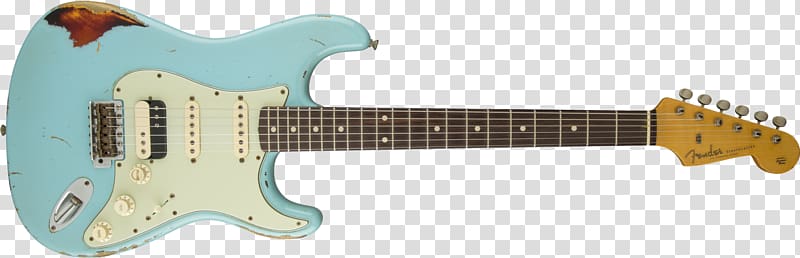 Fender Stratocaster Squier Deluxe Hot Rails Stratocaster Fender Duo-Sonic Fender Bullet, sunburst transparent background PNG clipart