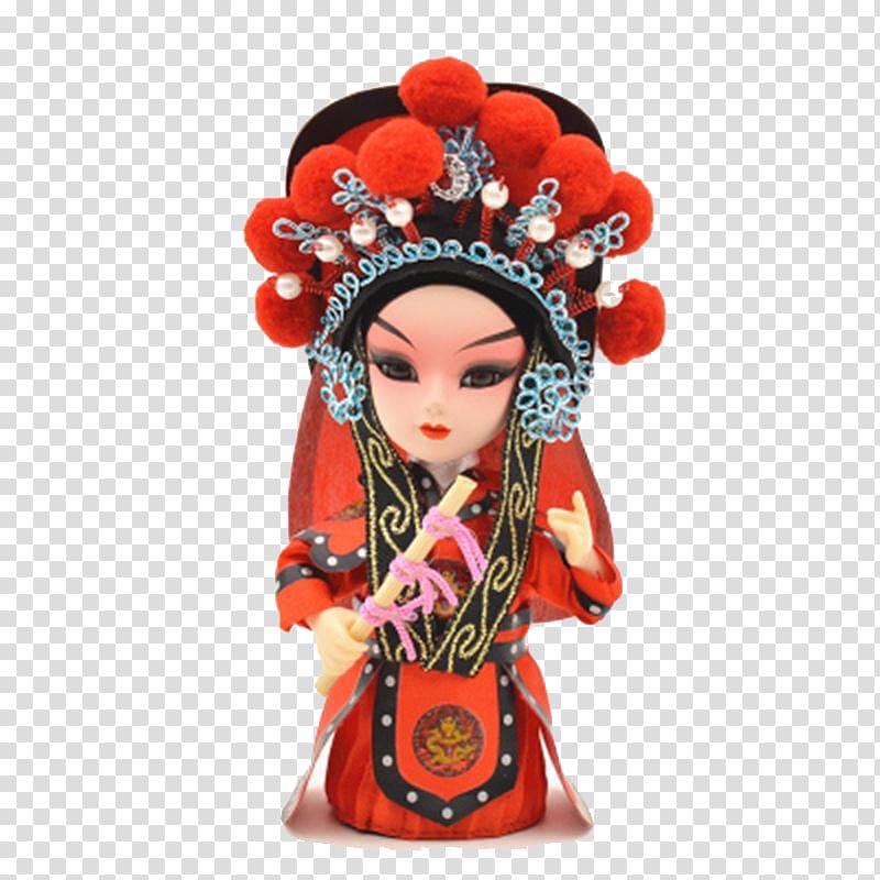 Hua Mulan Beijing Peking Opera Blues, Peking Opera dolls doll transparent background PNG clipart