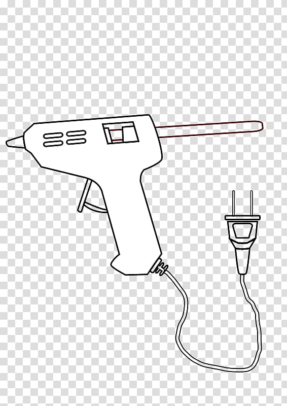 Hot-melt adhesive Drawing Silicone Tool Gun, pistol transparent background PNG clipart