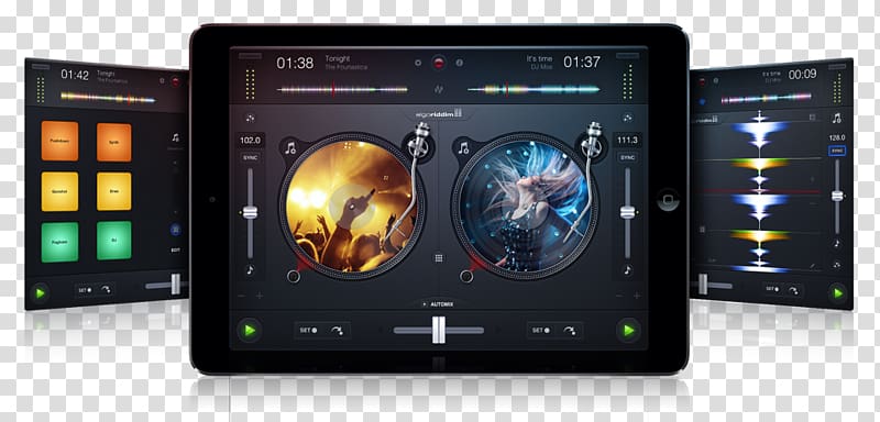 Disc jockey Smartphone DJ controller Djay Pioneer DJ, dj turntable transparent background PNG clipart