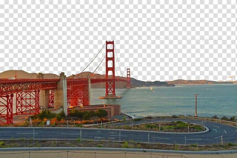 Presidio of San Francisco Union Square Golden Gate Bridge Golden Gate Park Fisherman\'s Wharf, Bridge Road transparent background PNG clipart