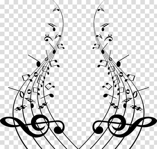 Musical note Musical theatre Wall decal Clef, musical note transparent background PNG clipart