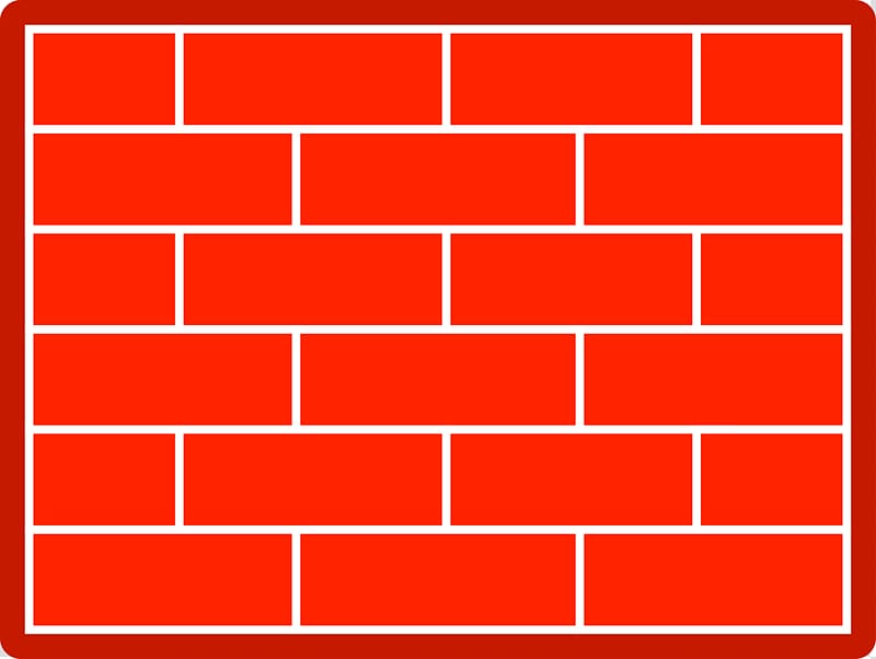 Firewall Computer network Denial-of-service attack , brick transparent background PNG clipart
