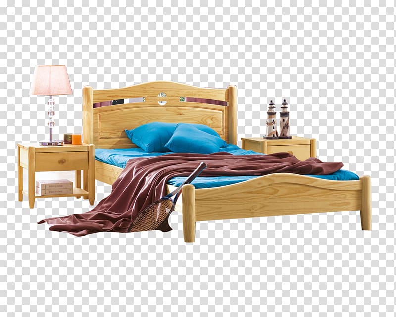 Bedroom Furniture Ceiling fan, Solid wood bed room transparent background PNG clipart
