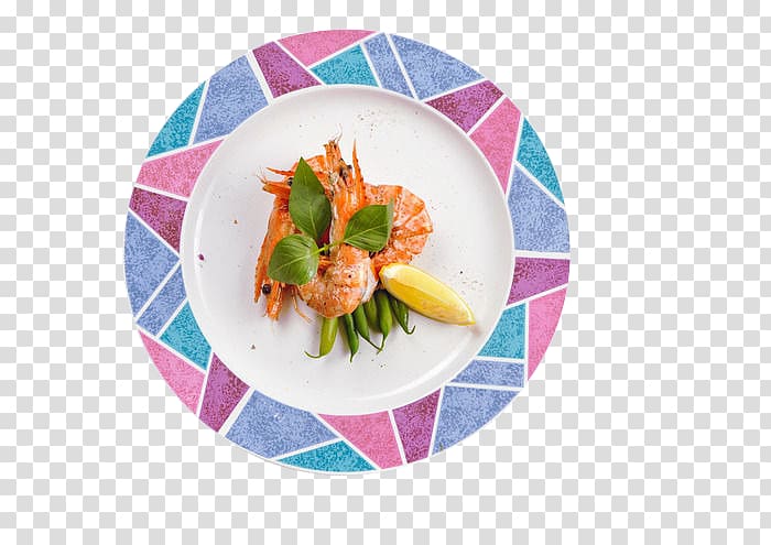 Prawn Chinese white shrimp, Large prawns with lemon wedges transparent background PNG clipart