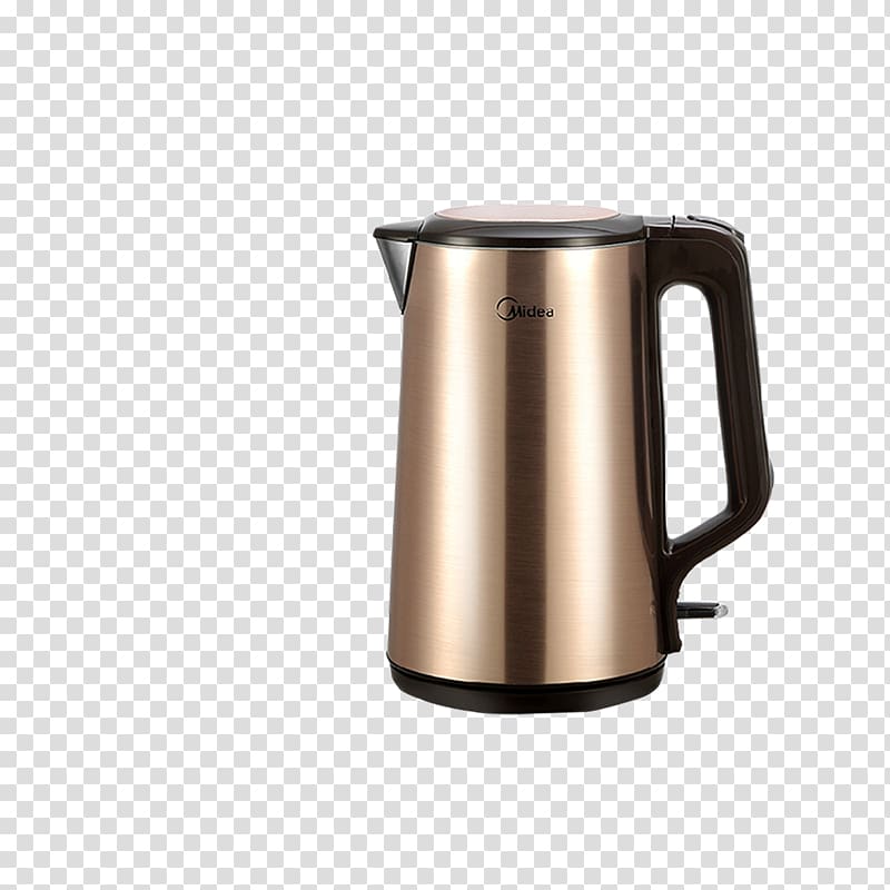 Kettle Midea Electricity Electric heating Stainless steel, kettle transparent background PNG clipart