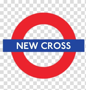 red and blue New Cross signage , New Cross transparent background PNG clipart