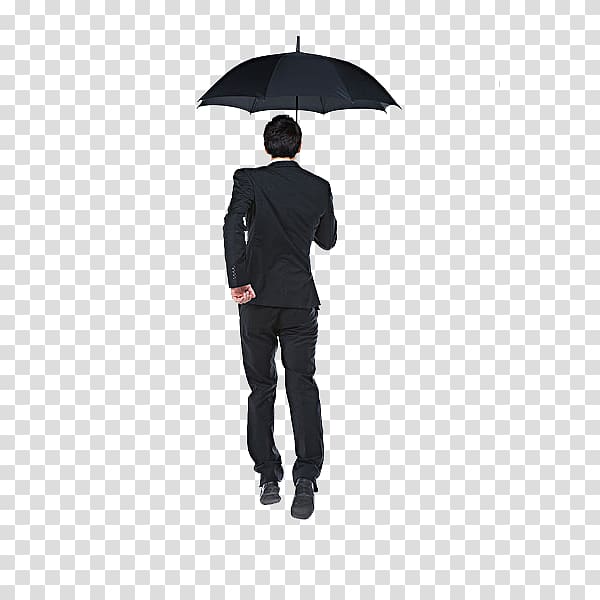 Umbrella Cartoon, The umbrella man transparent background PNG clipart