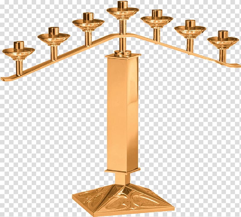 Candlestick Altar crucifix Candelabra Paschal candle, altar transparent background PNG clipart