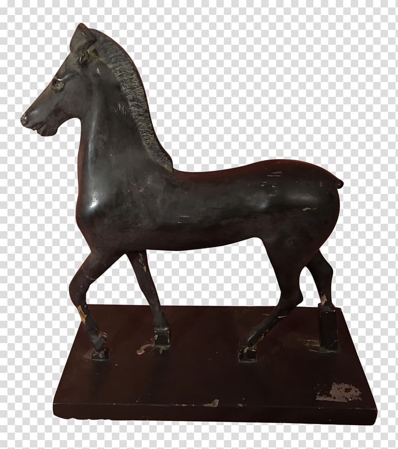 Stallion Mustang Bronze sculpture Mare, mustang transparent background PNG clipart