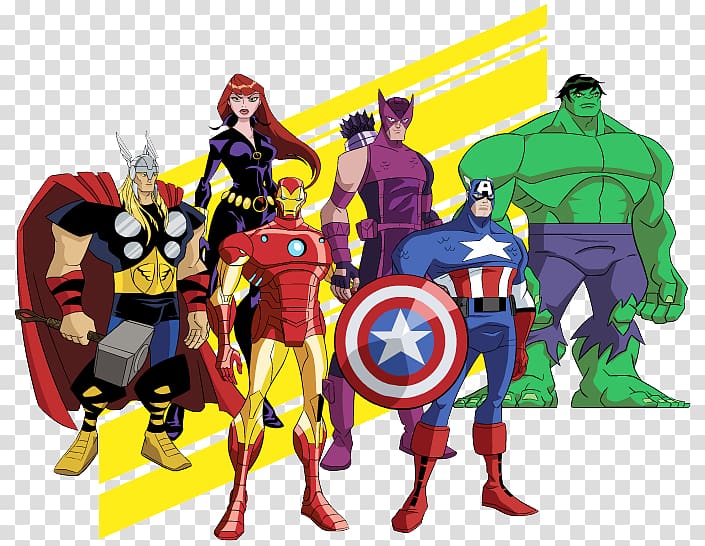 Marvel Avengers characters , Black Widow Captain America Iron Man Thor , she hulk transparent background PNG clipart