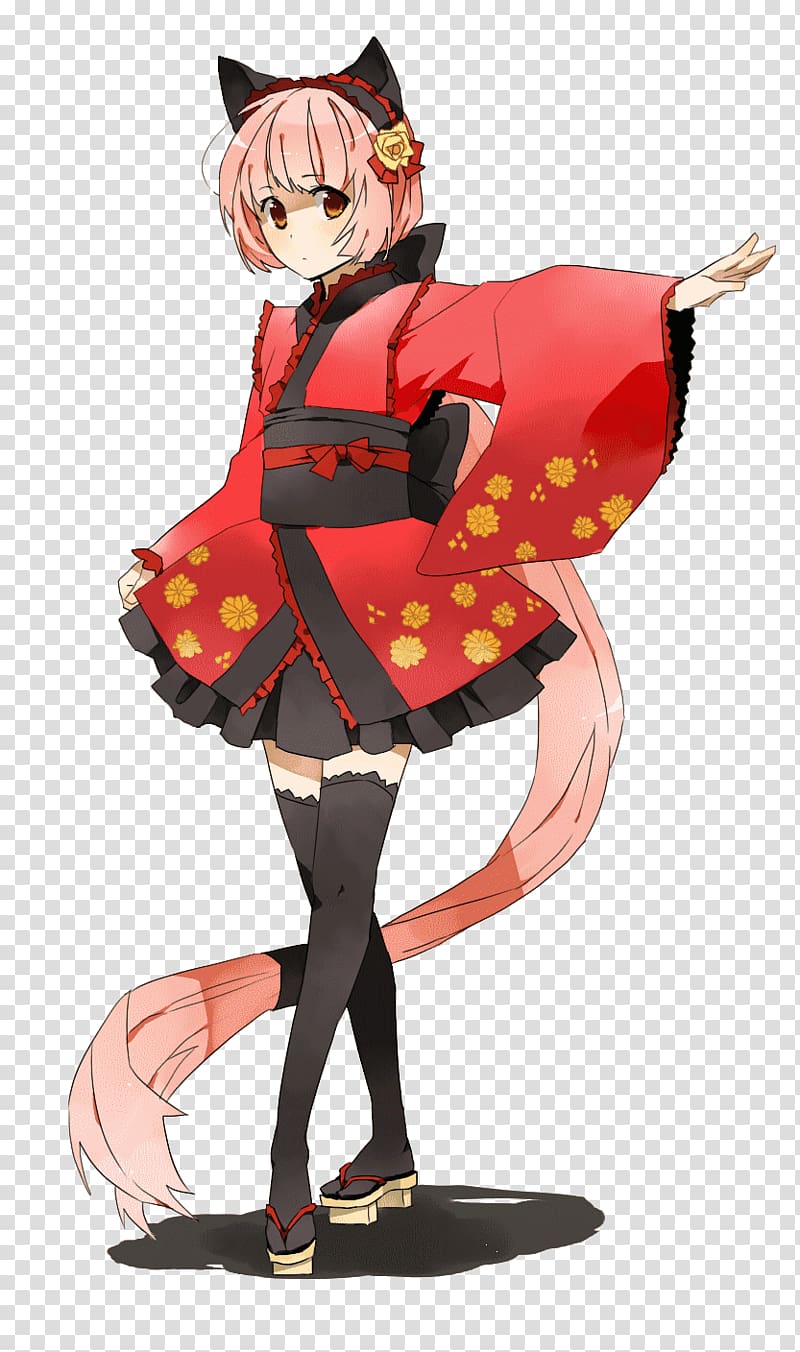 Nekomura Iroha Vocaloid Hatsune Miku YouTube Megurine Luka, cat ears transparent background PNG clipart