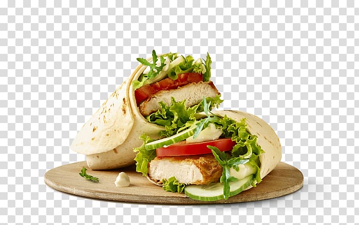Breakfast sandwich Wrap McDonald\'s Big Mac Cheeseburger Salsa, salad transparent background PNG clipart
