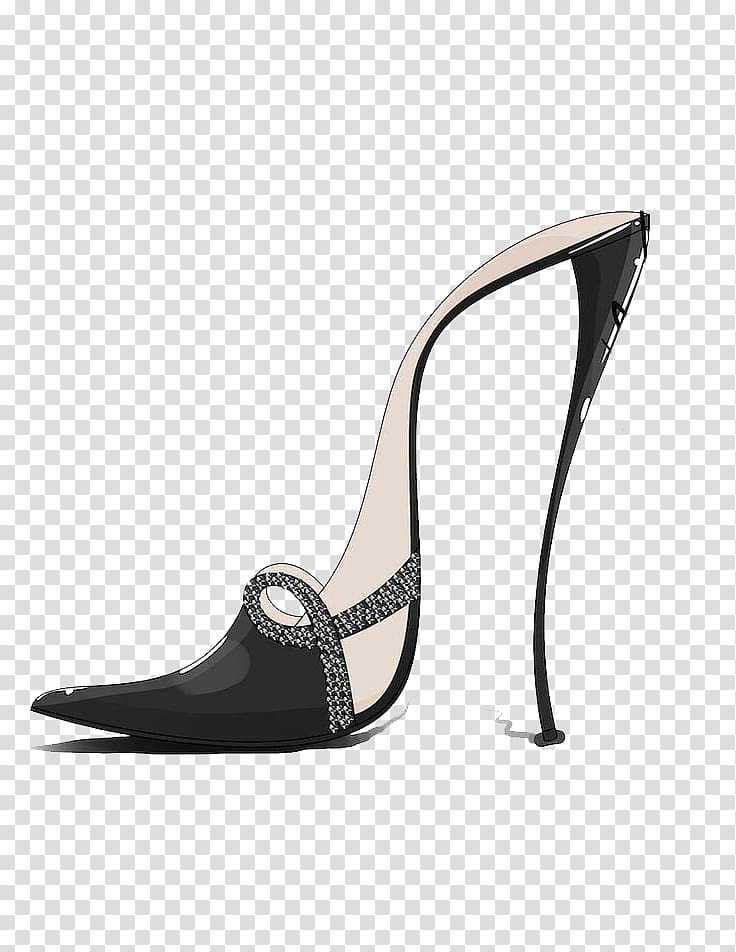 Shoe Designer, Black shoes transparent background PNG clipart