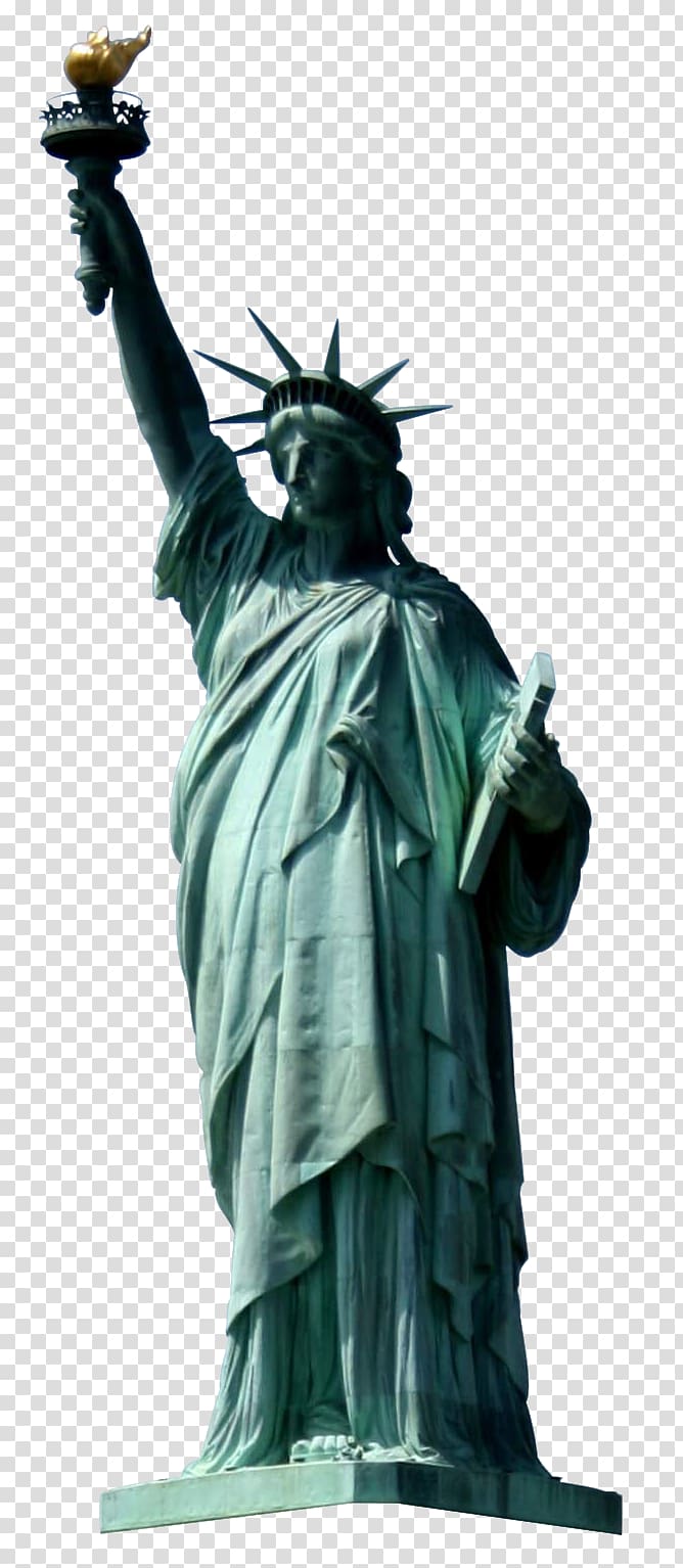 Statue of Liberty, Statue of Liberty Staten Island Ferry The New Colossus, New York transparent background PNG clipart