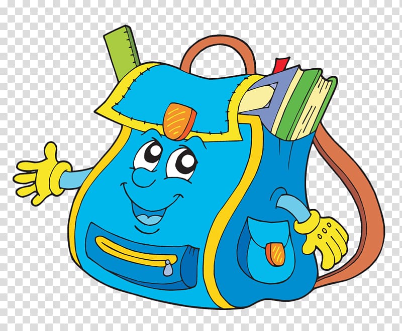 Bag School Backpack , Cartoon bag transparent background PNG clipart