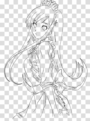 Sebastian Michaelis Anime Line Art Drawing Girl Line Art