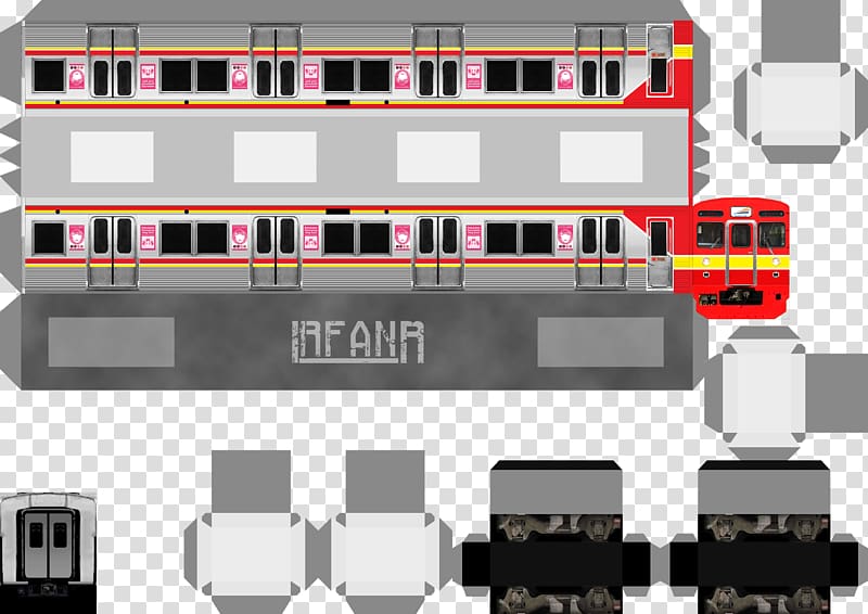 Kereta Commuter Indonesia Paper 203 series Train Tokyu 8500 series, train transparent background PNG clipart
