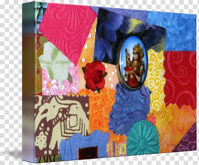 Art Painting Textile Patchwork Acrylic paint, Hanuman transparent background PNG clipart