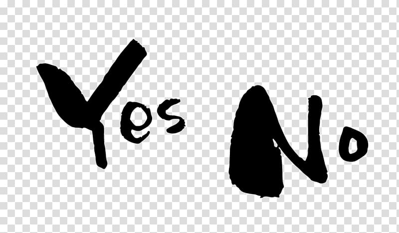 Yes No Maybe Ink brush Desktop , others transparent background PNG clipart