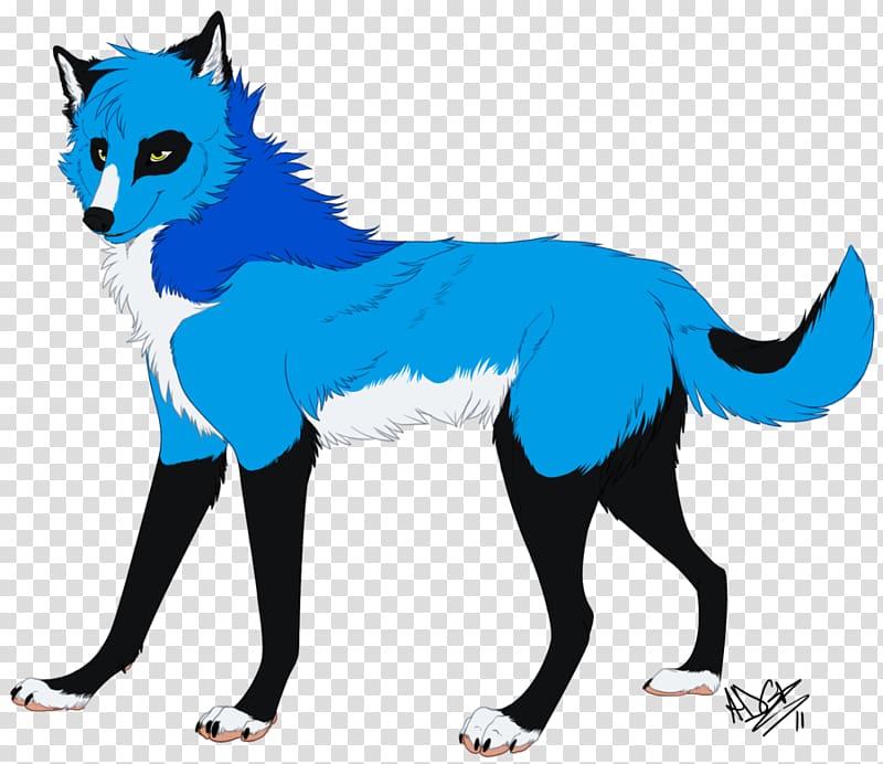 Red fox Gray wolf Drawing Animation Anime, gentle and quiet transparent background PNG clipart