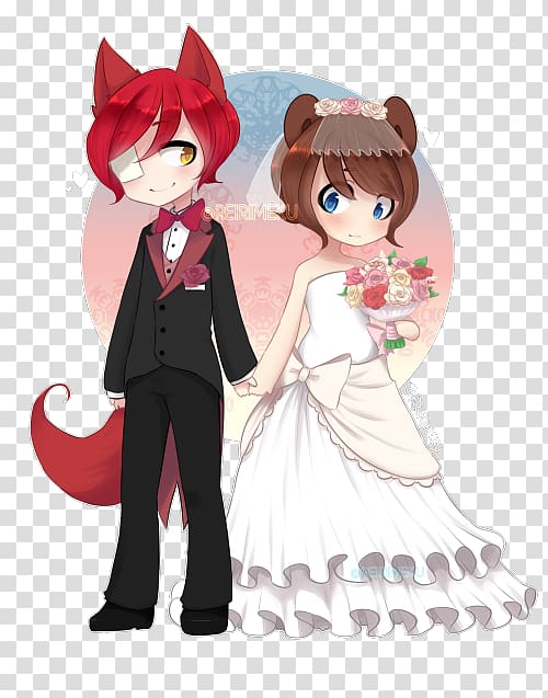 Five Nights at Freddy's Drawing Wedding Anime, wedding transparent background PNG clipart
