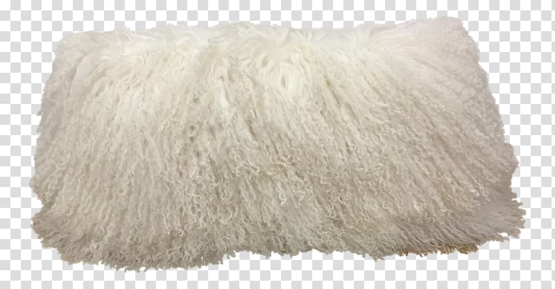 Fur Wool Pillow, mongolian lace transparent background PNG clipart