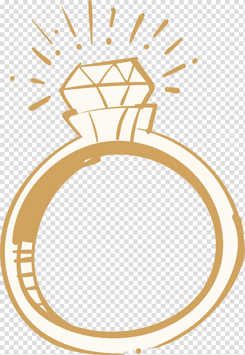 gold ring , Wedding ring Diamond, Sparkling wedding rings transparent background PNG clipart