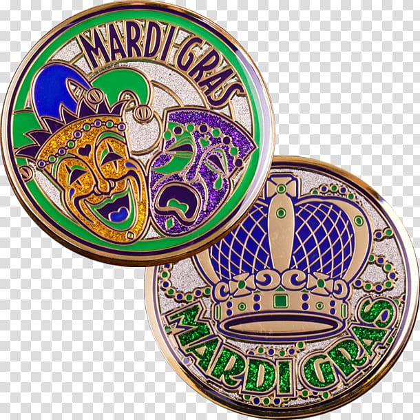 New Orleans Challenge coin Doubloon Mardi Gras, mardi gras transparent background PNG clipart